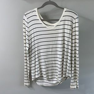 White and Black Lose Fitting Top